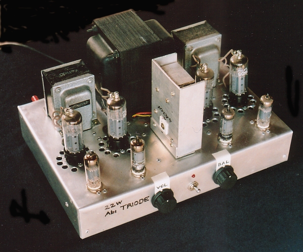 2323 integrated
stereo triode amp 6CM5.