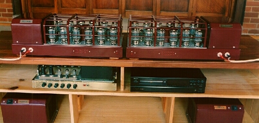 2 x 300W amps on
bench.