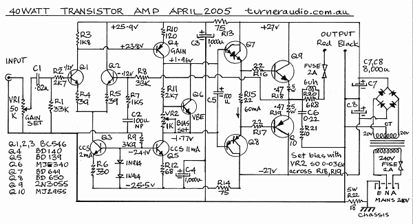 Schematic 40watt
bjt amp.